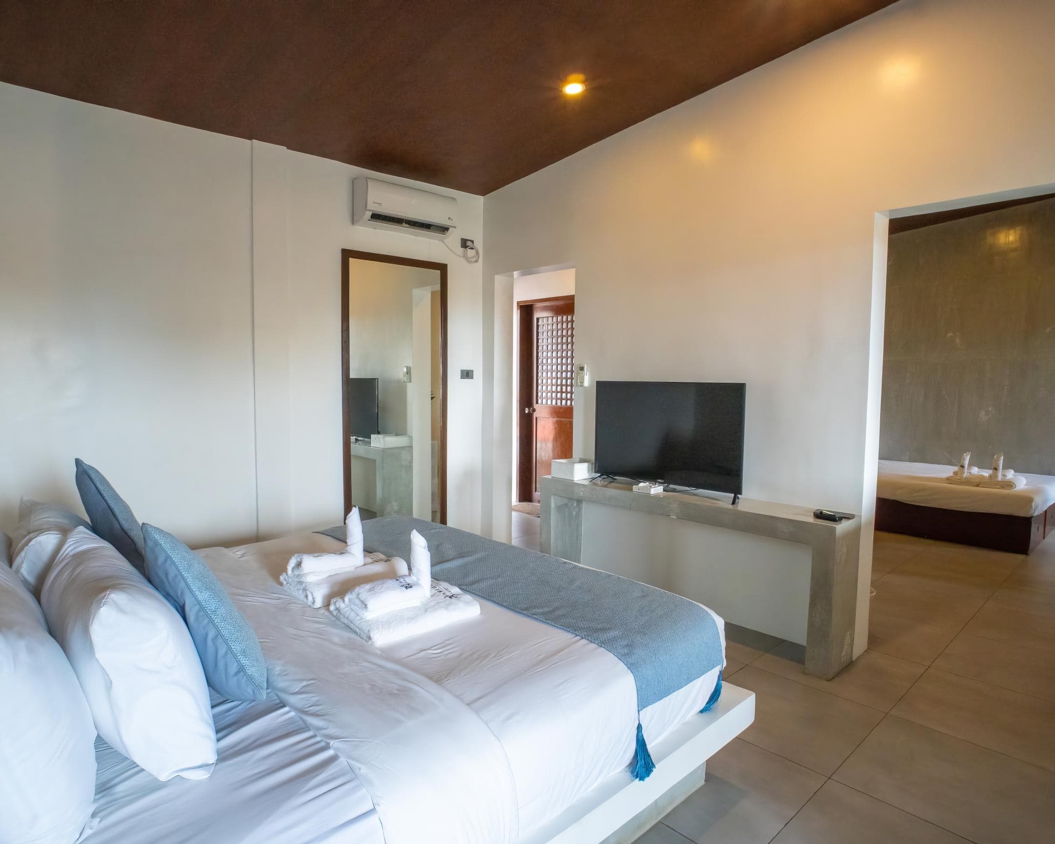 Executive suite bedroom with king bed